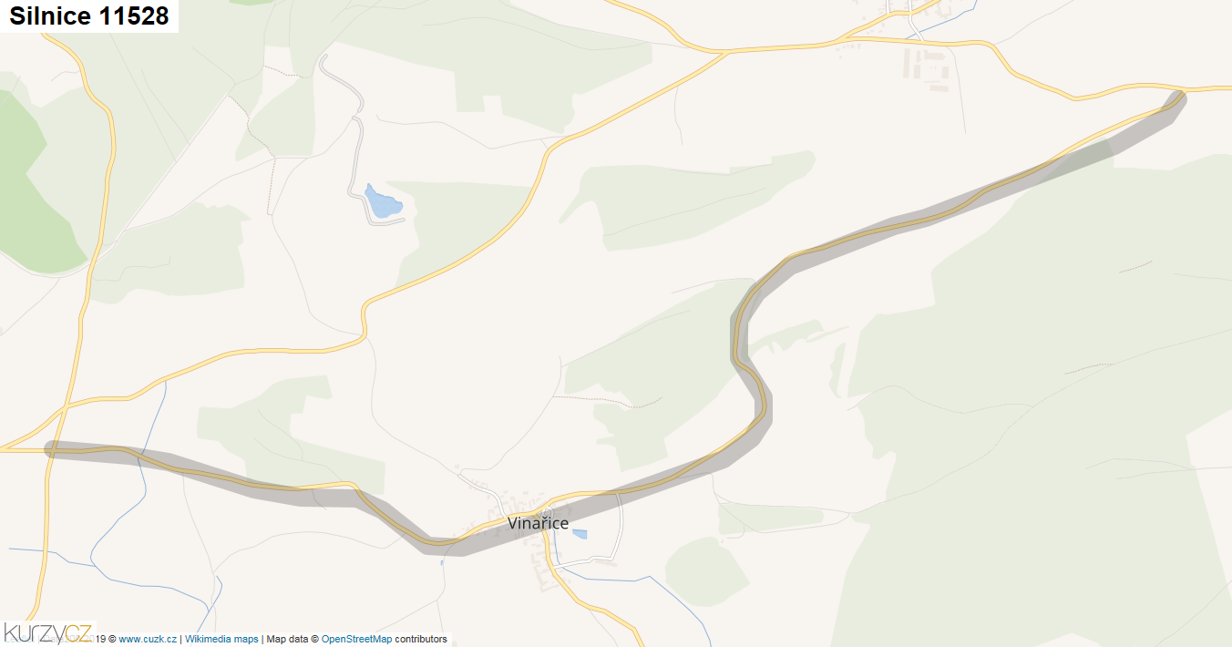 Silnice 11528 - mapa Silnice 11528