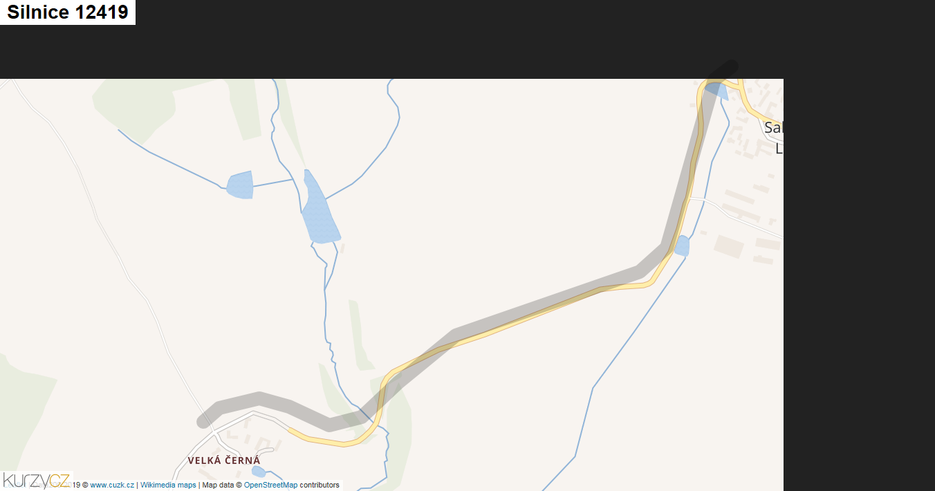 Silnice 12419 - mapa Silnice 12419