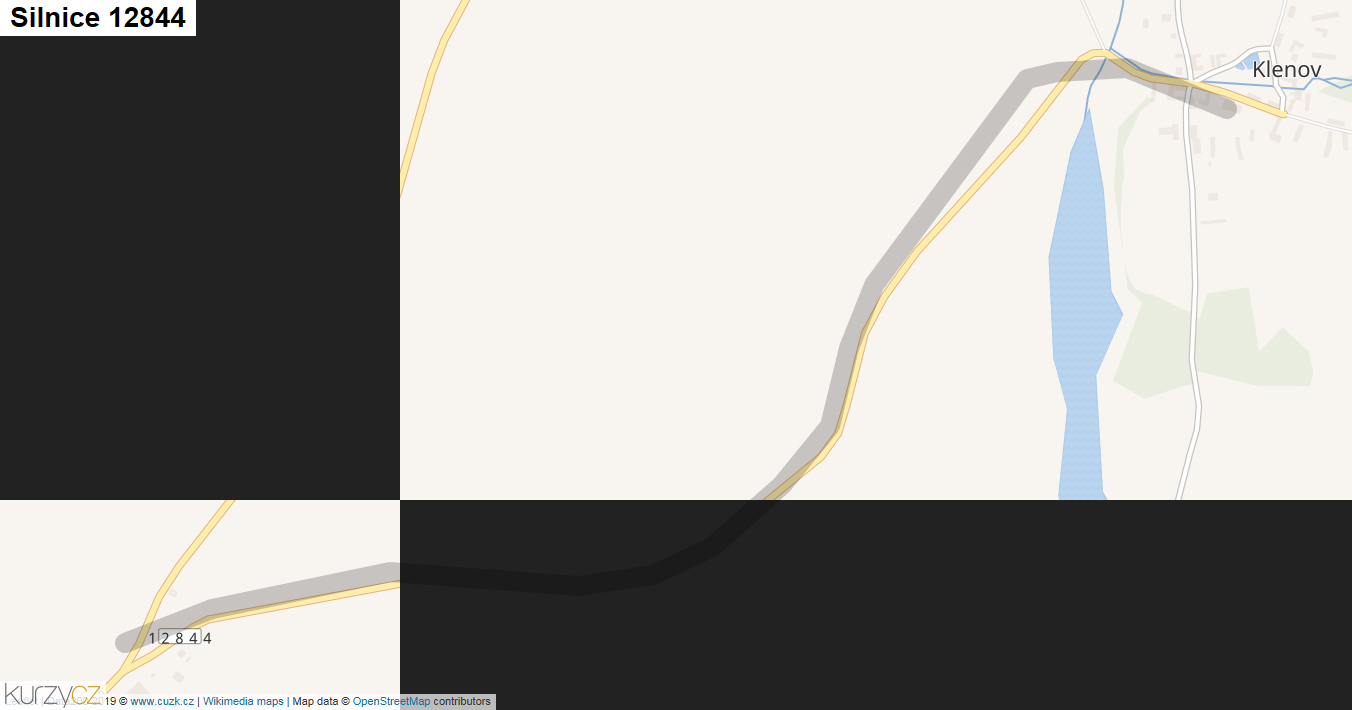 Silnice 12844 - mapa Silnice 12844