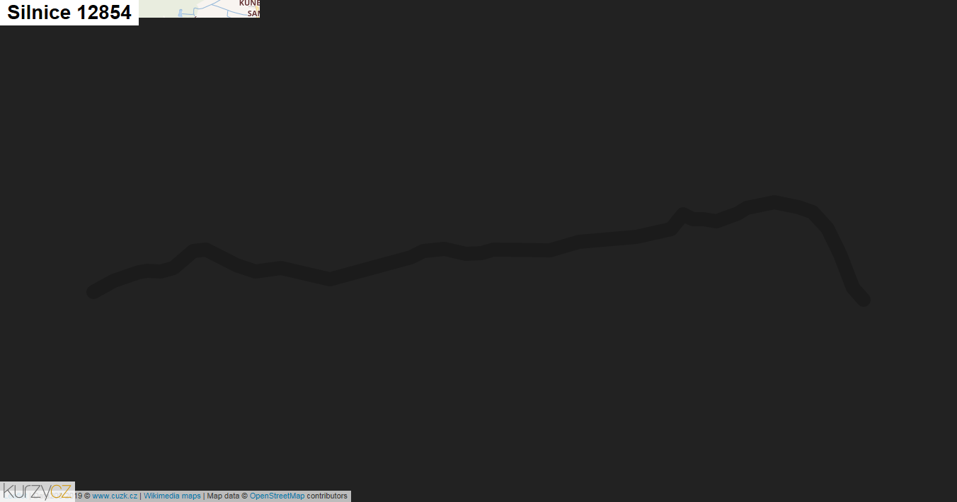 Silnice 12854 - mapa Silnice 12854
