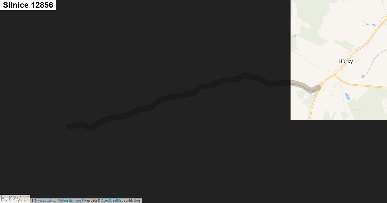 Silnice 12856 - mapa Silnice 12856