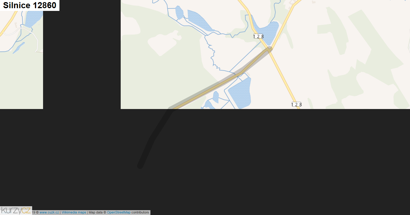 Silnice 12860 - mapa Silnice 12860
