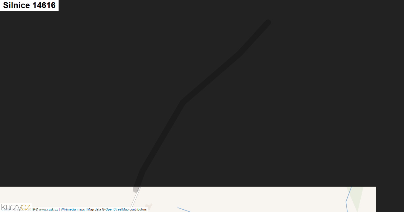 Silnice 14616 - mapa Silnice 14616