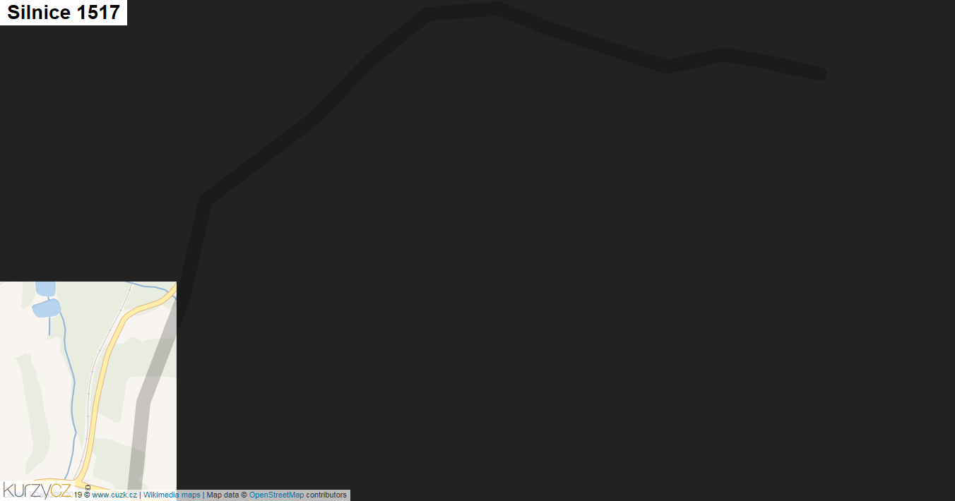 Silnice 1517 - mapa Silnice 1517