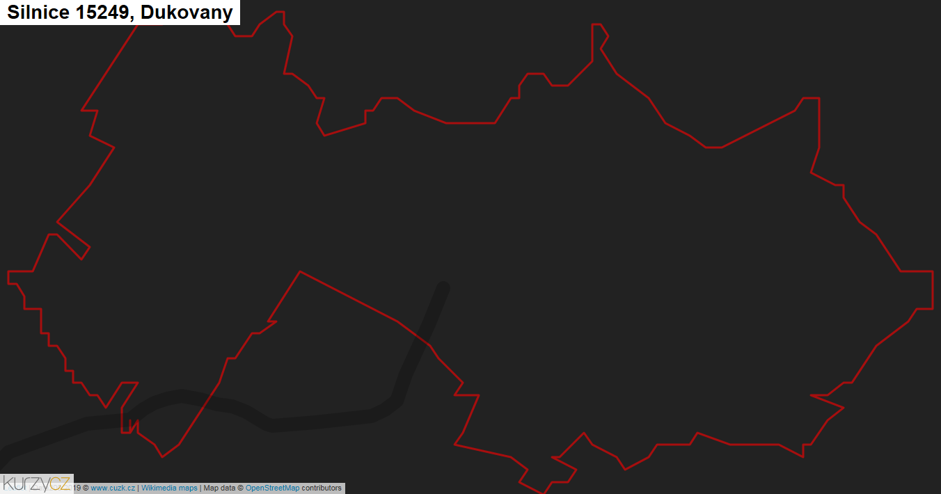 Dukovany, Silnice 15249 - Mapa