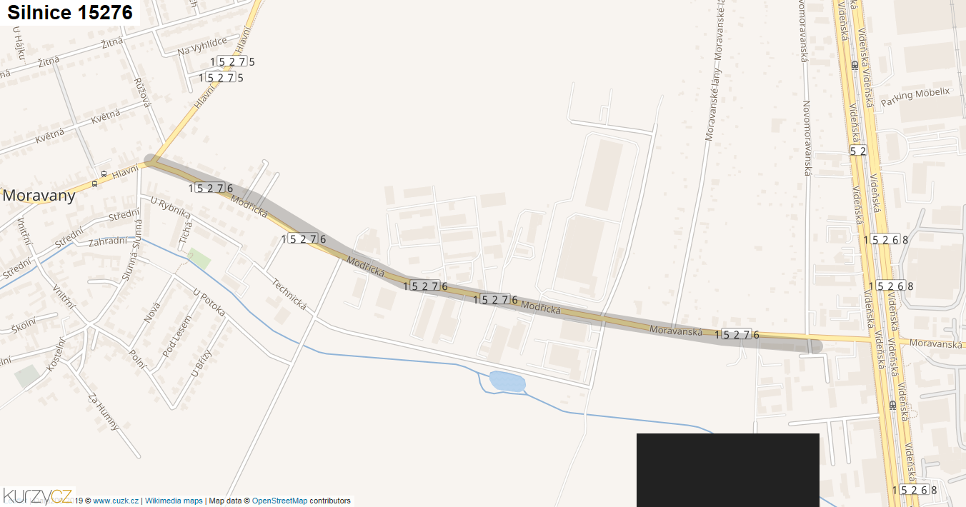 Silnice 15276 - mapa Silnice 15276