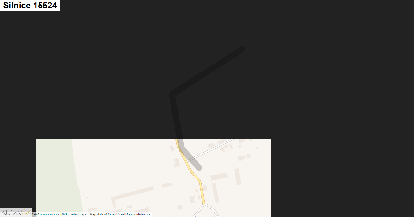 Silnice 15524 - mapa Silnice 15524