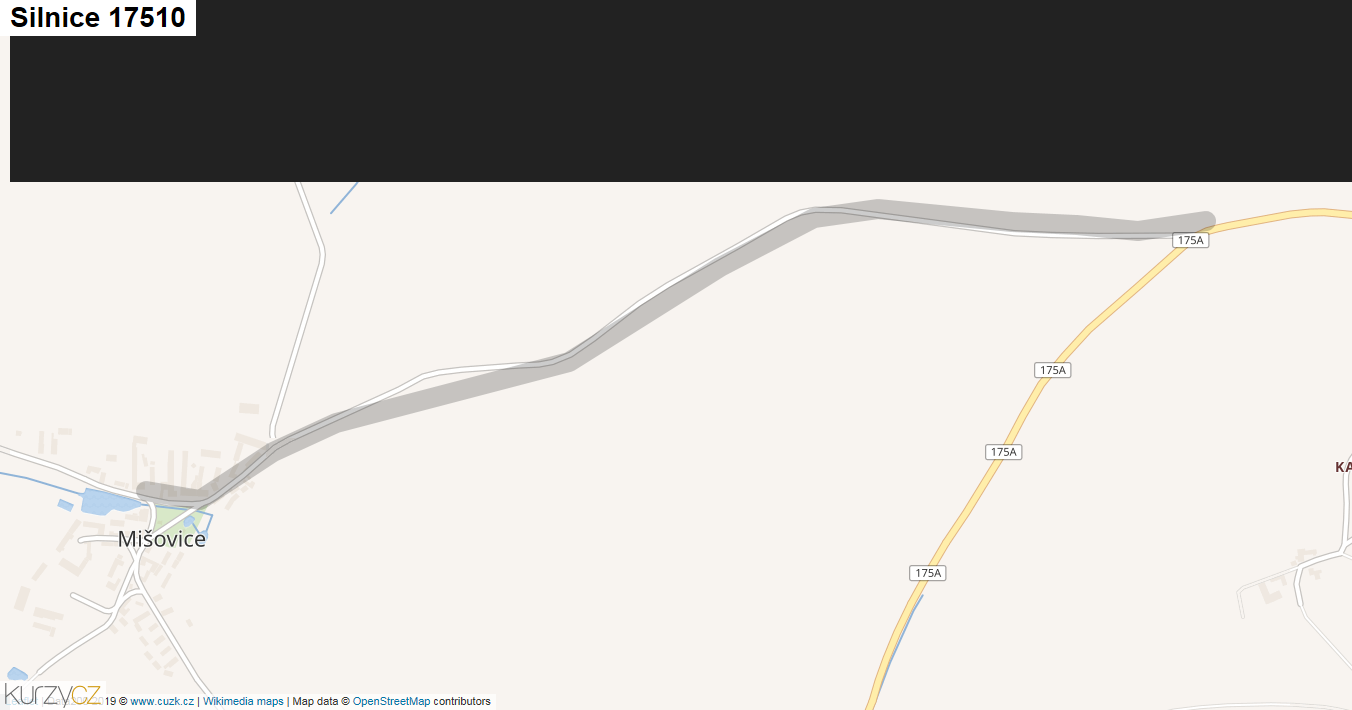 Silnice 17510 - mapa Silnice 17510