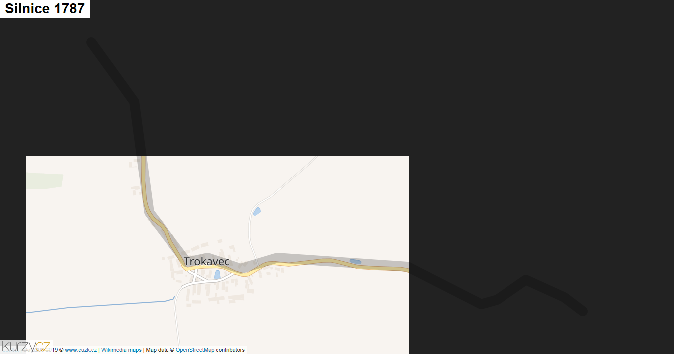 Silnice 1787 - mapa Silnice 1787