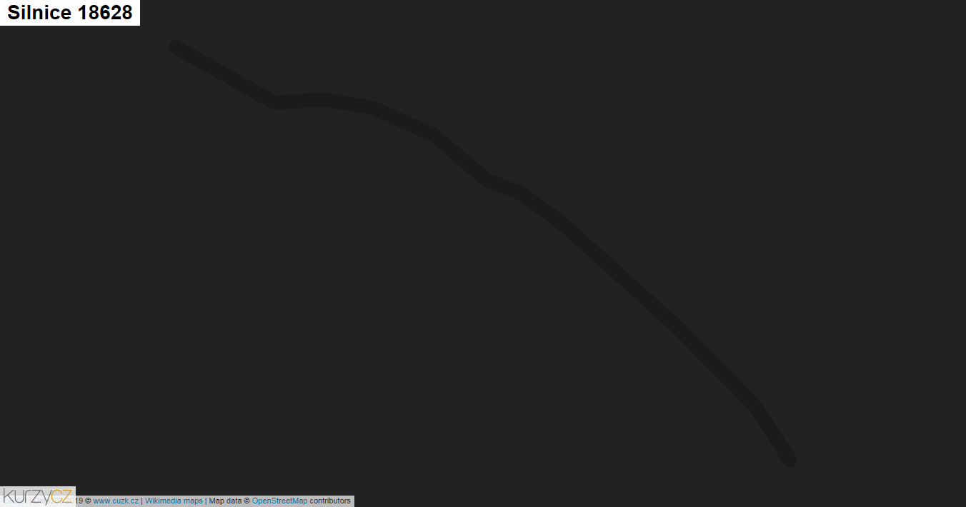 Silnice 18628 - mapa Silnice 18628