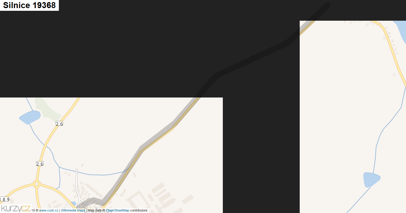 Silnice 19368 - mapa Silnice 19368