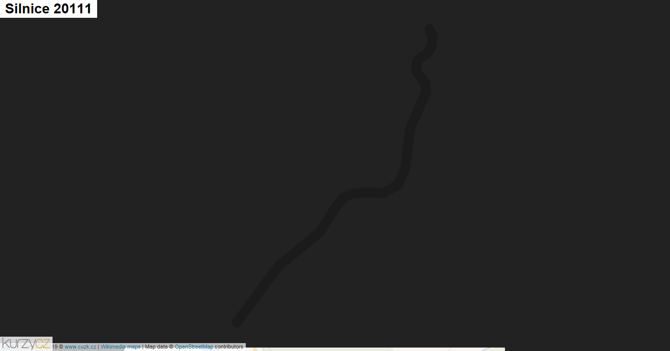 Silnice 20111 - mapa Silnice 20111