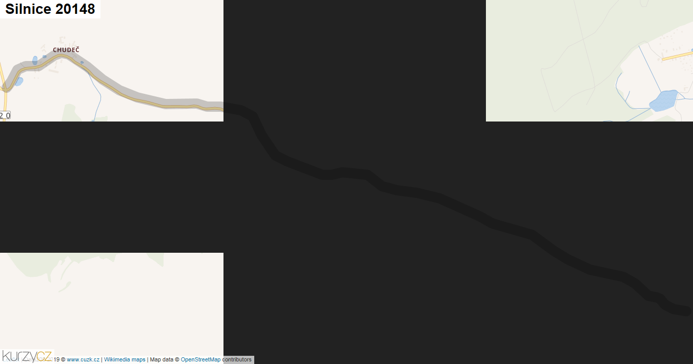 Silnice 20148 - mapa Silnice 20148