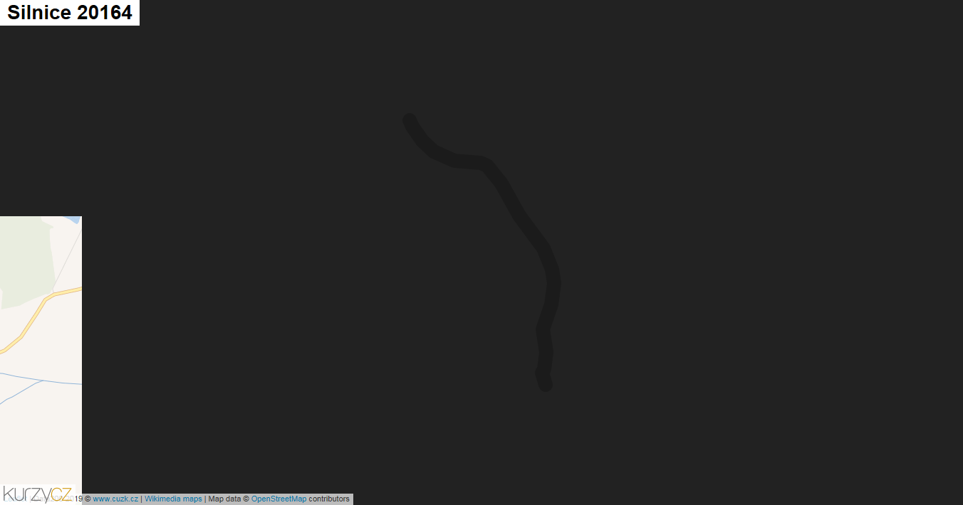 Silnice 20164 - mapa Silnice 20164