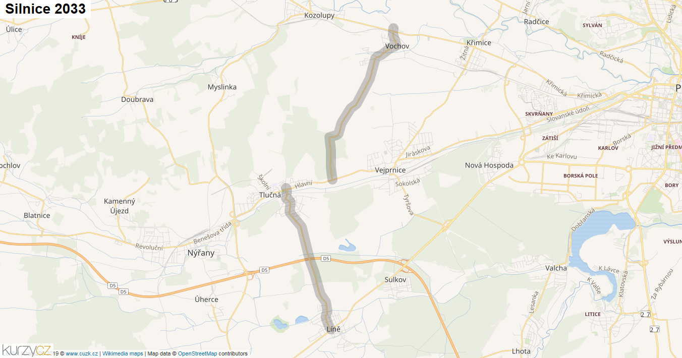Silnice 2033 - mapa Silnice 2033