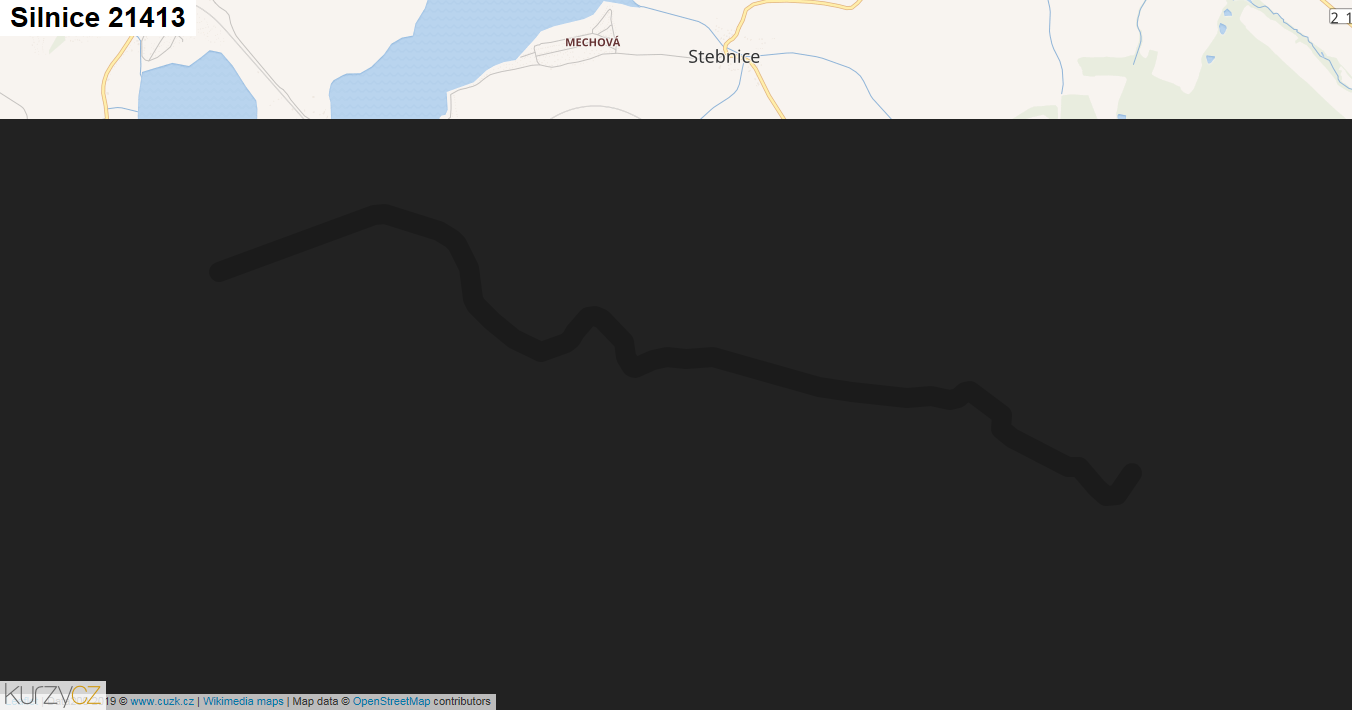 Silnice 21413 - mapa Silnice 21413