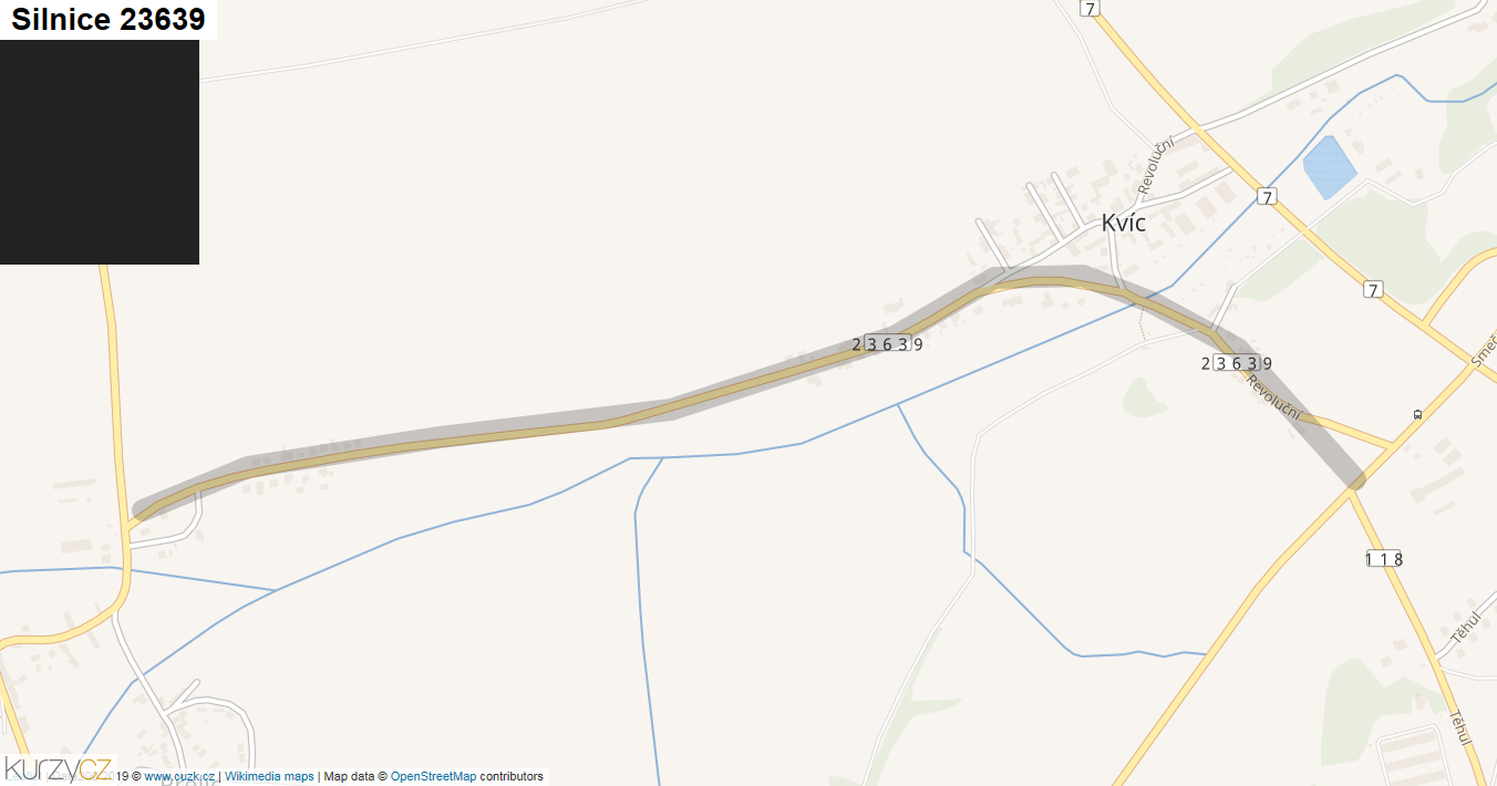 Silnice 23639 - mapa Silnice 23639
