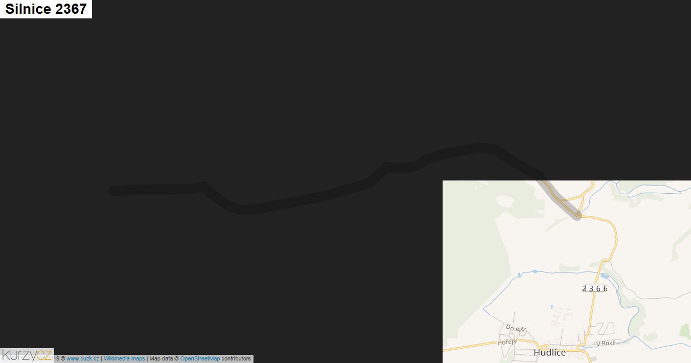 Silnice 2367 - mapa Silnice 2367