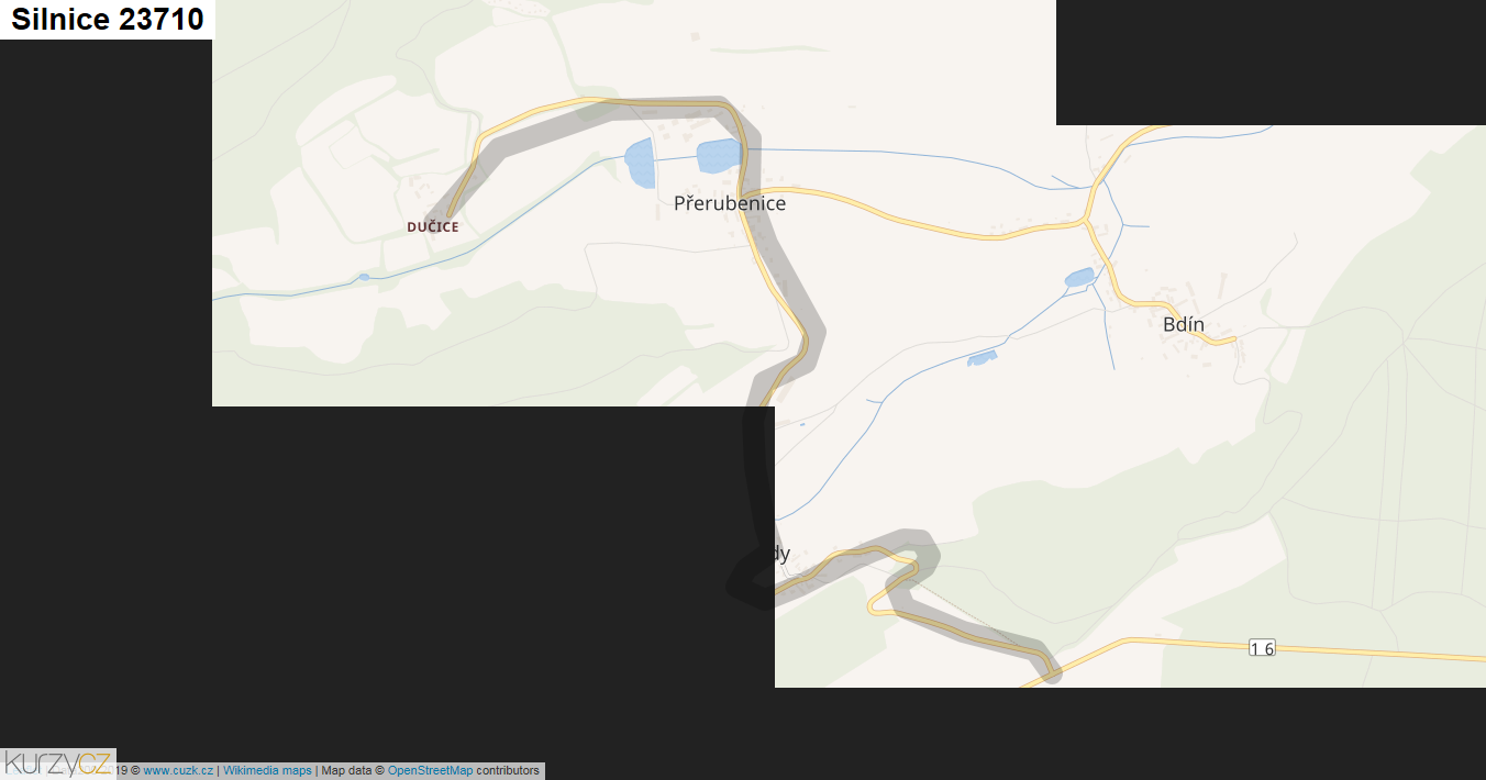 Silnice 23710 - mapa Silnice 23710