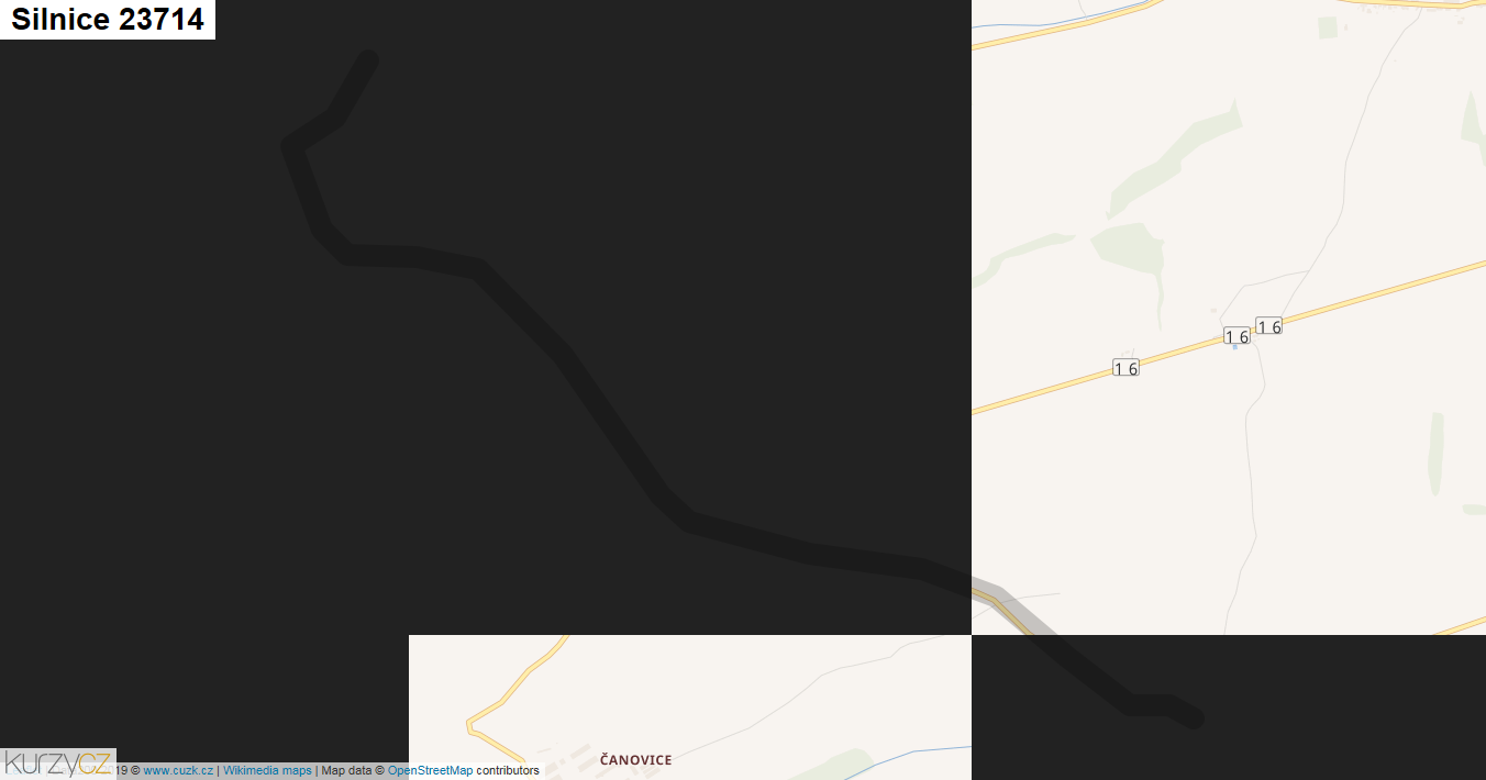 Silnice 23714 - mapa Silnice 23714
