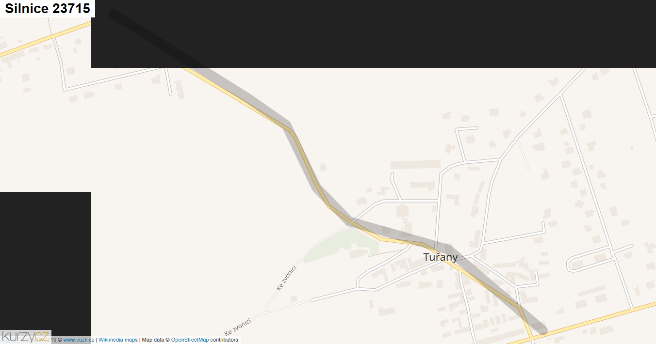 Silnice 23715 - mapa Silnice 23715