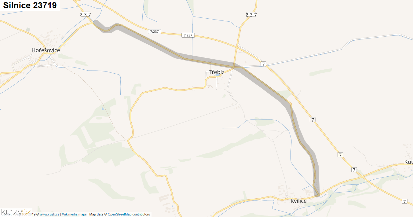 Silnice 23719 - mapa Silnice 23719
