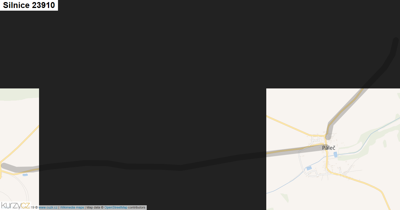 Silnice 23910 - mapa Silnice 23910