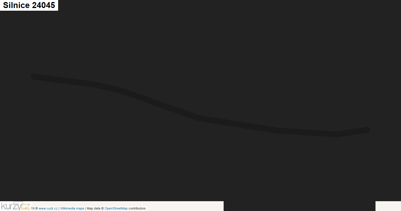 Silnice 24045 - mapa Silnice 24045