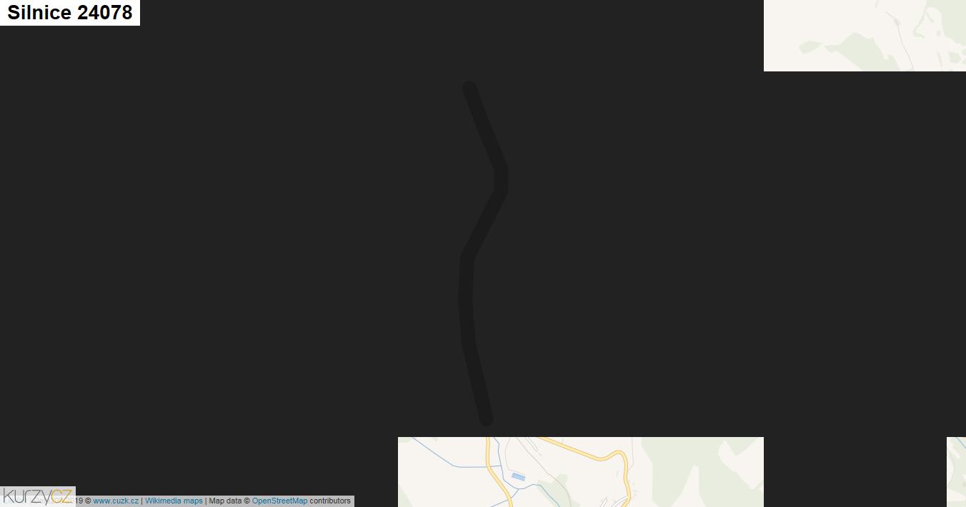 Silnice 24078 - mapa Silnice 24078