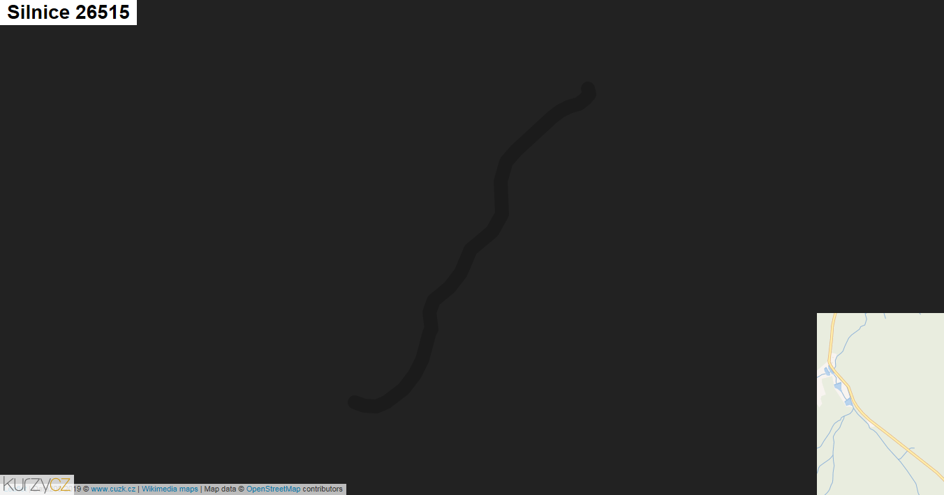 Silnice 26515 - mapa Silnice 26515