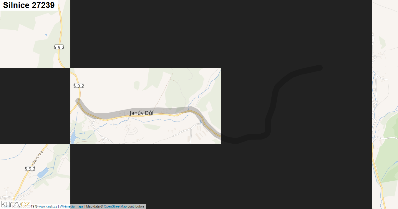 Silnice 27239 - mapa Silnice 27239