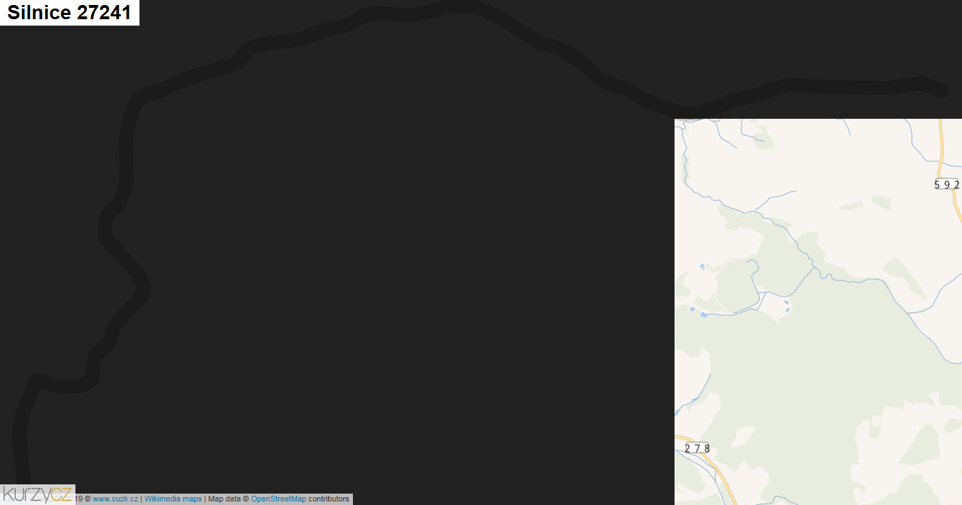 Silnice 27241 - mapa Silnice 27241