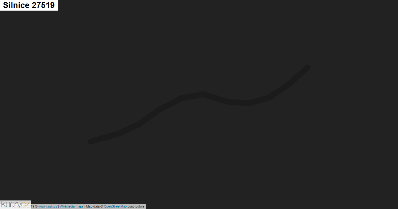 Silnice 27519 - mapa Silnice 27519