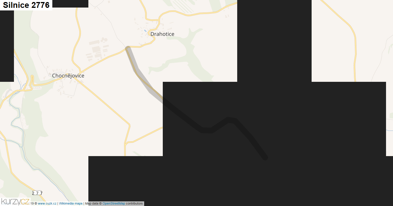Silnice 2776 - mapa Silnice 2776