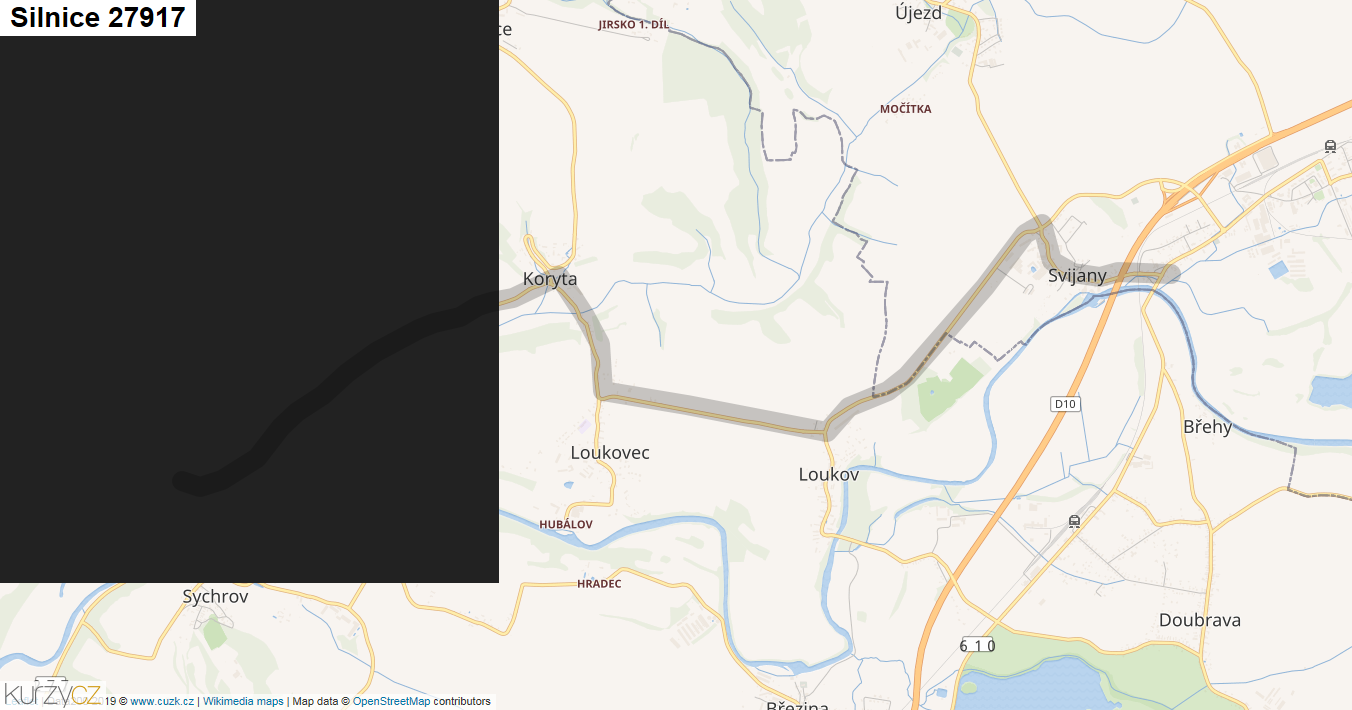 Silnice 27917 - mapa Silnice 27917