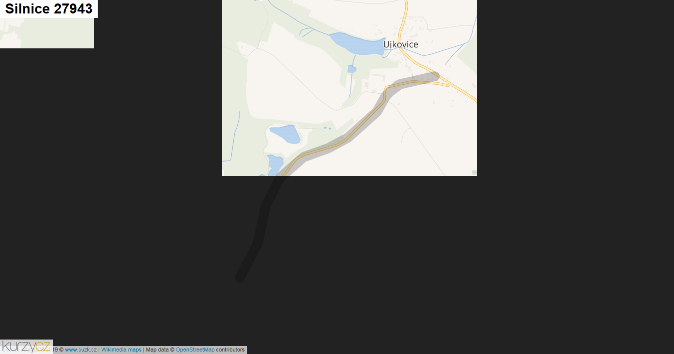 Silnice 27943 - mapa Silnice 27943