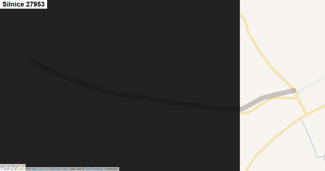 Silnice 27953 - mapa Silnice 27953