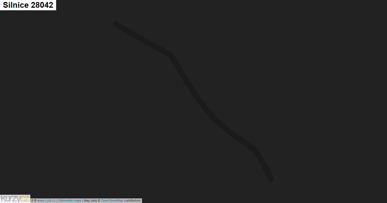Silnice 28042 - mapa Silnice 28042