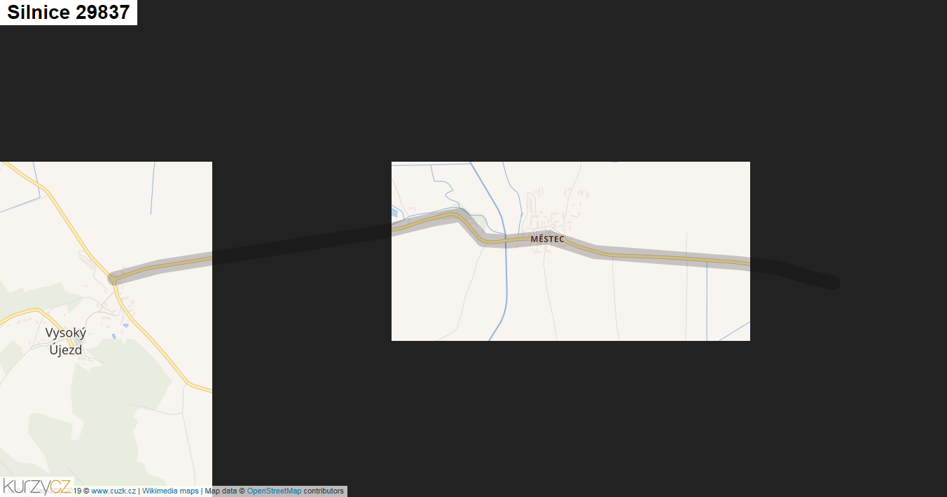Silnice 29837 - mapa Silnice 29837
