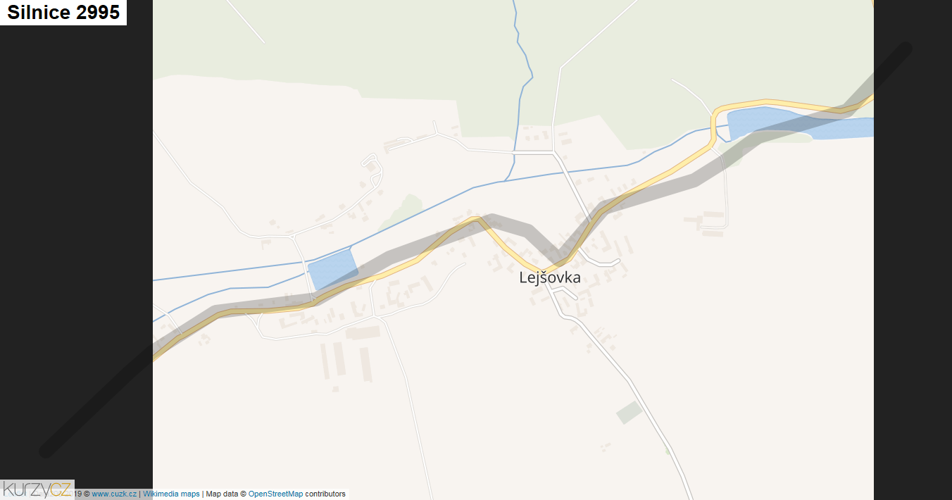 Silnice 2995 - mapa Silnice 2995