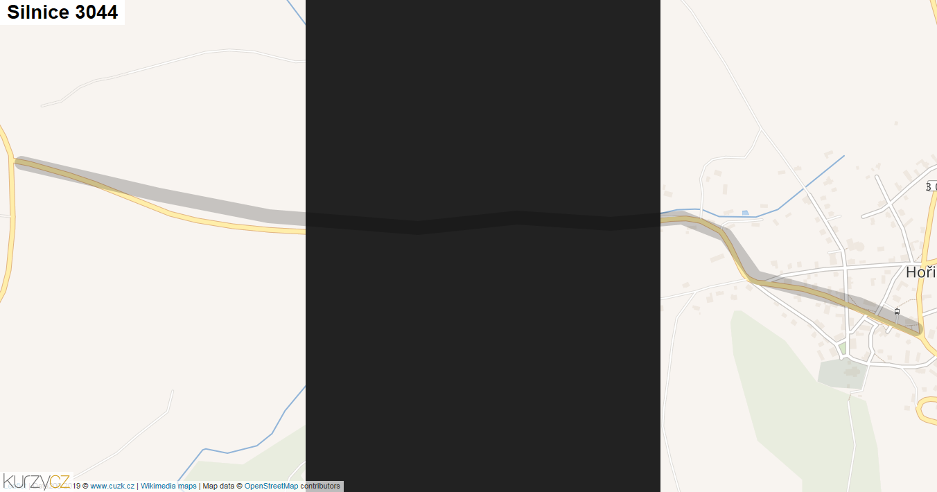 Silnice 3044 - mapa Silnice 3044
