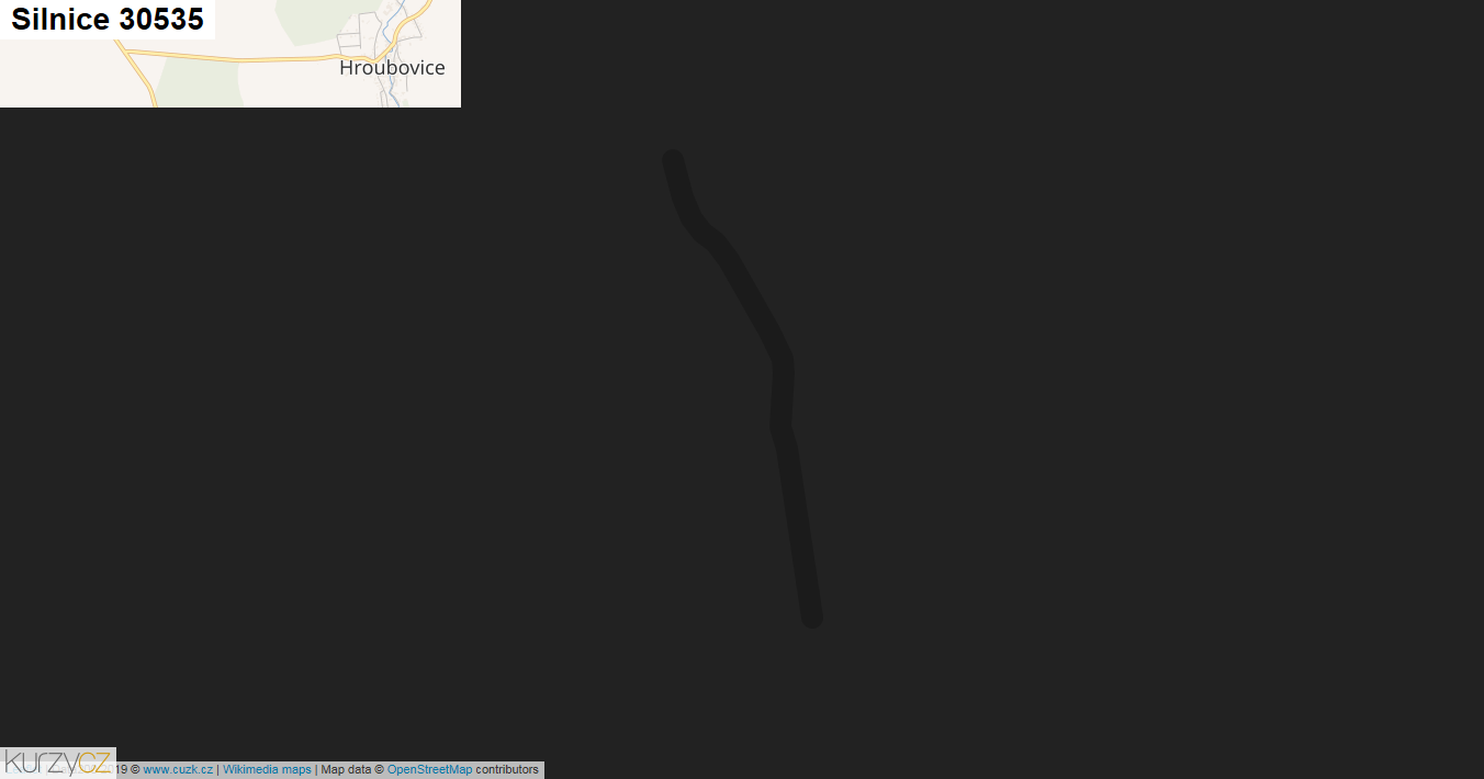 Silnice 30535 - mapa Silnice 30535