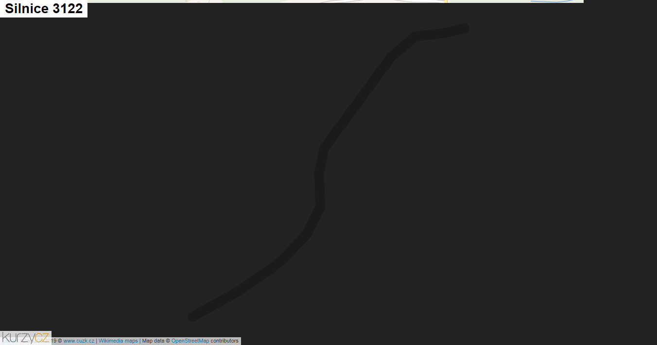 Silnice 3122 - mapa Silnice 3122