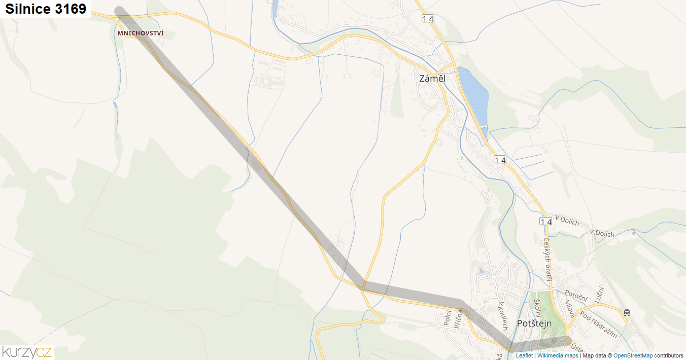 Silnice 3169 - mapa Silnice 3169