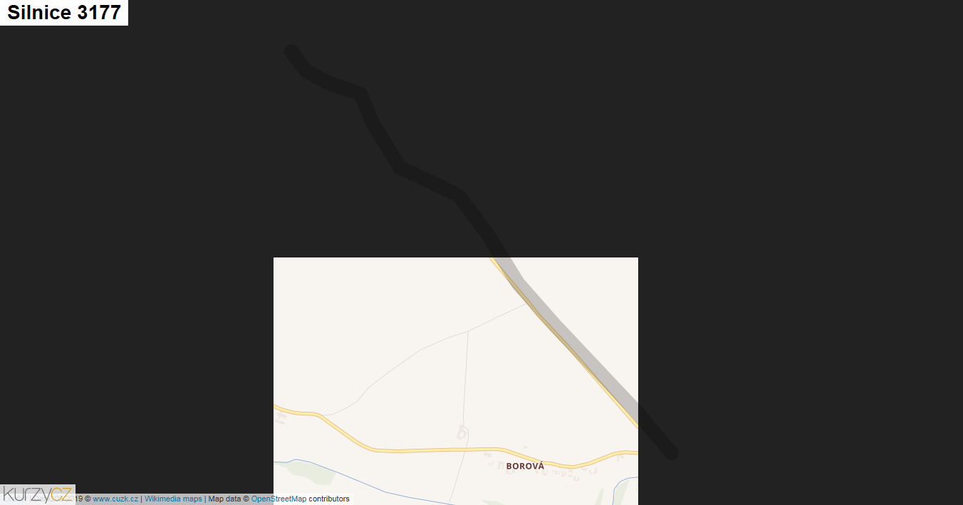 Silnice 3177 - mapa Silnice 3177