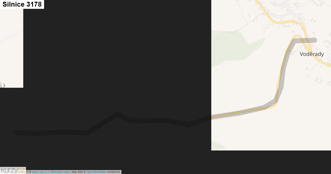 Silnice 3178 - mapa Silnice 3178