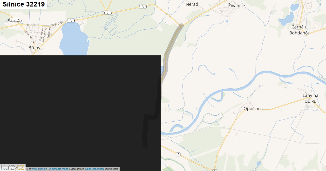 Silnice 32219 - mapa Silnice 32219