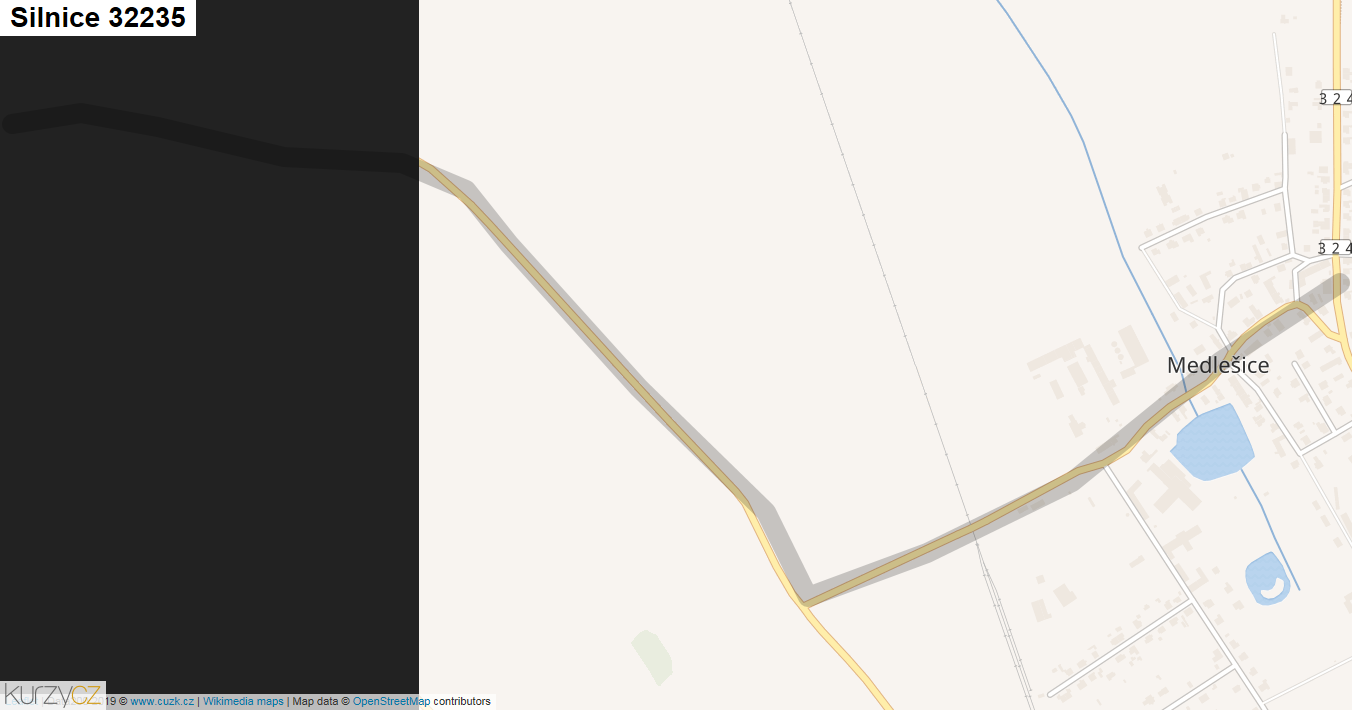 Silnice 32235 - mapa Silnice 32235