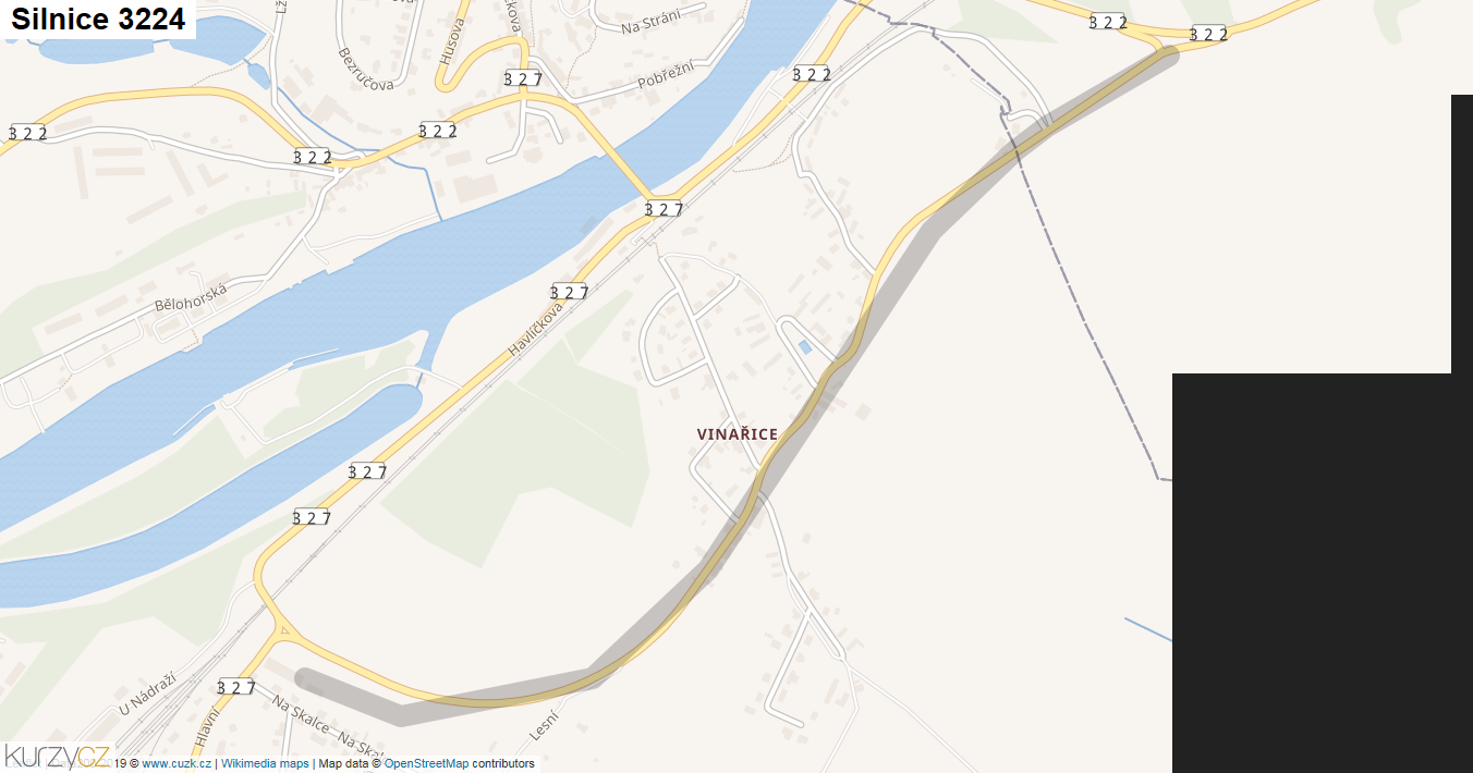 Silnice 3224 - mapa Silnice 3224