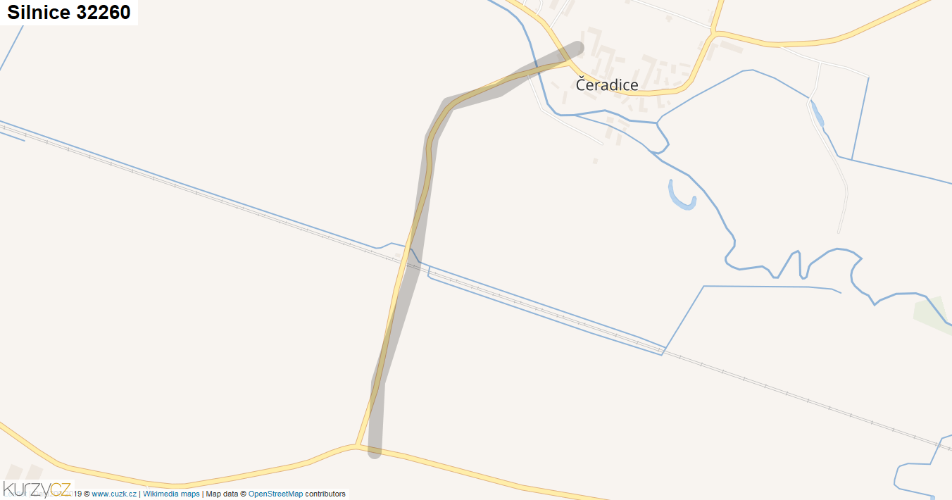 Silnice 32260 - mapa Silnice 32260
